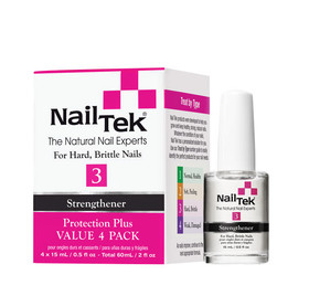 Nailtek 55810 Protection Plus 3 Pro Pack - 4/0.5 Oz, 4/pack