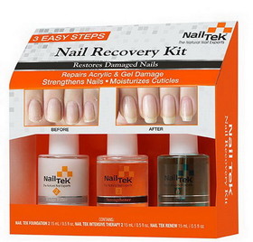 Nailtek 55840 Restore Damaged Nails Kit - Intensive Therapy 2, Foundation 2, Renew , Kit