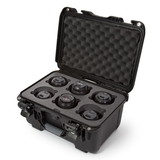 NANUK 918 Waterproof Hard Case with Custom Foam Insert for 6 Lenses