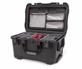 NANUK 938 Waterproof Hard Case with Lid Organizer and Padded Divider