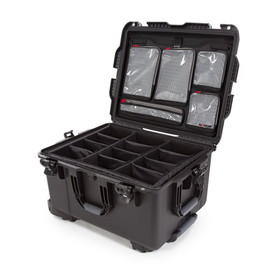NANUK 960 Waterproof Hard Case with Lid Organizer and Padded Divider w/ Wheels