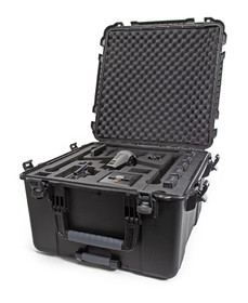 NANUK 970 Waterproof Hard Case with Custom Foam Insert for DJI Inspire 2 - Black