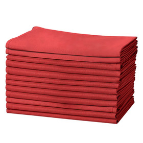 Muka 12 Packs Solid Polyester Dinner Napkins 18 x 18 Inch, Napkins for Party, Wedding, Everyday Use