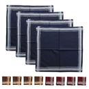 Muka 12Pcs 100% Cotton Plaid Handkerchiefs 16 x 16 Inch