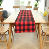 Muka Table Runner Buffalo Check Plaid Christmas Tabletop for Party, Dinner