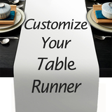 Muka Custom Table Runner, Personalized Cotton Table Runner, Personalized Gift