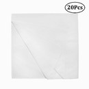 Muka 20 Pcs Cotton White Kerchief Large Size DIY Tie-Dye Craft Fabric Fabric Dye Kit, Head Wrap for DIY Activity, Tie Dye Design, Sun Protection For Skin