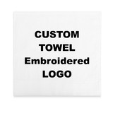 Muka Custom Embroidered White Cotton Towel Hand Towel Personalized Bath Towel for SPA Salon Beauty Salon Hotel Family