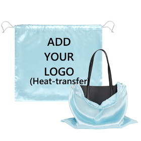 Muka Custom Dust Bag Heat-Transfer Drawstring Pouch for Handbag Purse Shoes Large Satin Cover Storage Bag Silk Texture