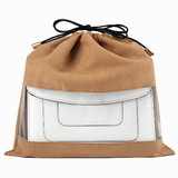 Muka Dust Bag Drawstring Pouch for Handbag Purse Shoes Large Cover Storage Bag Thick Suede Texture