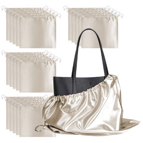 Muka 20 PCS Satin Dust Bag Drawstring Pouch for Handbag Purse Shoes Gift Bag