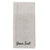 Muka Custom Embroidered Tea Towel with Hanging Loop, Cotton, 16 x 16 Inch