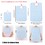 Muka Adult Bibs Small Machine Washable Waterproof Absorbent Terry Drool Towels for Elderly Patient Special Needs