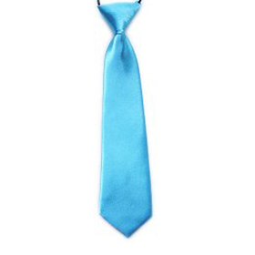 TopTie Kid's Blue Neckties 10" Pre-Tied Polyester Neck Ties, Wholesale 5Pcs