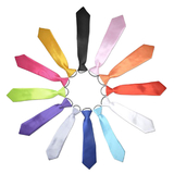 TopTie Wholesale 12 Pcs Kid's Solid Color Neckties, 10 Inch Ties