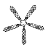 TopTie Kid's Black White Plaid Neckties 10