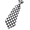 TopTie Wholesale 5 Pcs Kid's Black & White Checker Neckties, 10" Youth Neck Tie