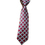TopTie Wholesale 5 Pcs Kid's Burgundy Plaid Neckties, 7 Inch Youth Neck Ties