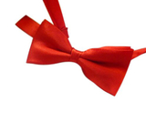 TopTie Kid's Solid Red Bow Ties Pre-Tied Bowties, Wholesale 10 Pc