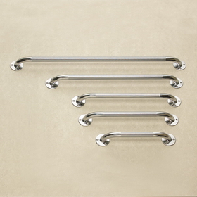 Low Profile Grab Bars, Chrome-plated Steel, 1-1/4" (3.2 cm) diameter