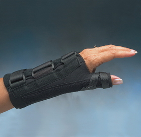 Comfort Cool D-Ring Thumb & Wrist Splint, Regular 6-7" (15-18cm) length, LEFT