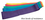 Rainbow Exercise Band Mini Loops, 2" (5.1cm) wide x 11" (28cm) flat length