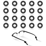 Muka 50 Pairs Round Silicone Eyeglasses Temple Tips Anti Slip Sports Ear Grips Glasses Retainers