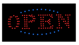 NEOPlex 13-006 Open Led Sign Red With Blue/Green Flash