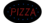 NEOPlex 13-032 Oval Shaped Pizza Led Sign In Red With Blue Tracers