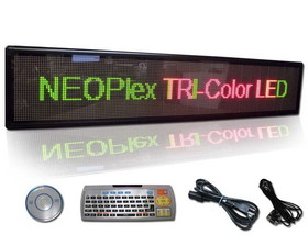NEOPlex 13-303 13"X61" Programmable Tri Color Led Sign