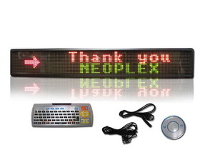NEOPlex 13-306 6"X40" Programmable Tri Color Led Sign
