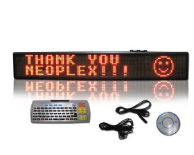 NEOPlex 13-307 6" X40" Programmable Red Led Sign
