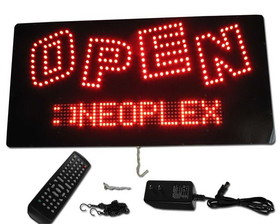 NEOPlex 13-314 Programmable/Scrolling Red Open Led Sign