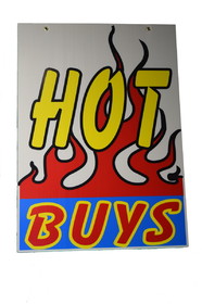 NEOPlex 18-011 Hot Buys Under Hood Auto Sign 40" X 29" Made In Usa Rwy