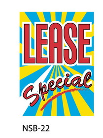 NEOPlex 18-013 LEASE SPECIAL UNDER HOOD AUTO SIGN 40" X 29" made in USA
