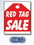 NEOPlex 18-017 RED TAG SALE HOOD AUTO SIGN 40" X 29" made in USA