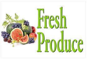 NEOPlex BN0059 Fresh Fruit Produce 24"X 36" Vinyl Banner