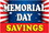 NEOPlex BN0073 Memorial Day Savings With Flag 24" X 36" Vinyl Bnr