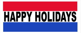 NEOPlex BN0085-3 Happy Holiday 30"X 72" Vinyl Banner