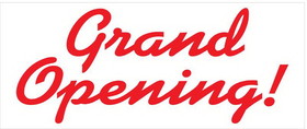 NEOPlex BN0107-3 Grand Opening Red Curves 30"X 72" Vinyl Banner