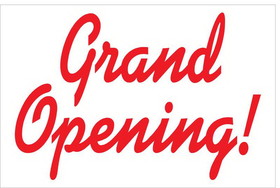 NEOPlex BN0107 Grand Opening Red Curves 24"X 36" Vinyl Banner
