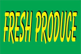 NEOPlex BN0109 Green Fresh Produce 24"X 36" Vinyl Banner