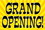 NEOPlex BN0147 Grand Opening Yellow Fireworks 24"X 36" Vinyl Banner