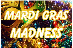 NEOPlex BN0162 Holiday Mardi Gras Madness 24"X 36" Vinyl Banner