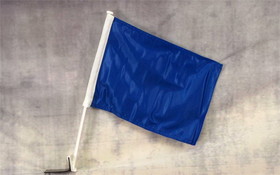 NEOPlex C-145 Solid Blue Car Window Flag