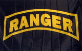 NEOPlex F-1031 Army Rangers Black 3'x 5' Flag