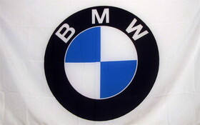 NEOPlex F-1107 BMW White Automotive Logo 3'x 5' Flag