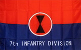 NEOPlex F-1163 Army 7th Infantry Division 3'x 5' Military Flag