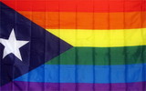 NEOPlex F-1164 Puerto Rico Rainbow 3'X 5' Flag