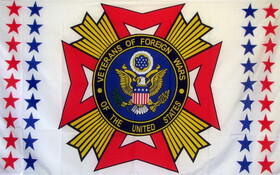 NEOPlex F-1185 Veterans Of Foreign War 3'x 5' Military Flag
